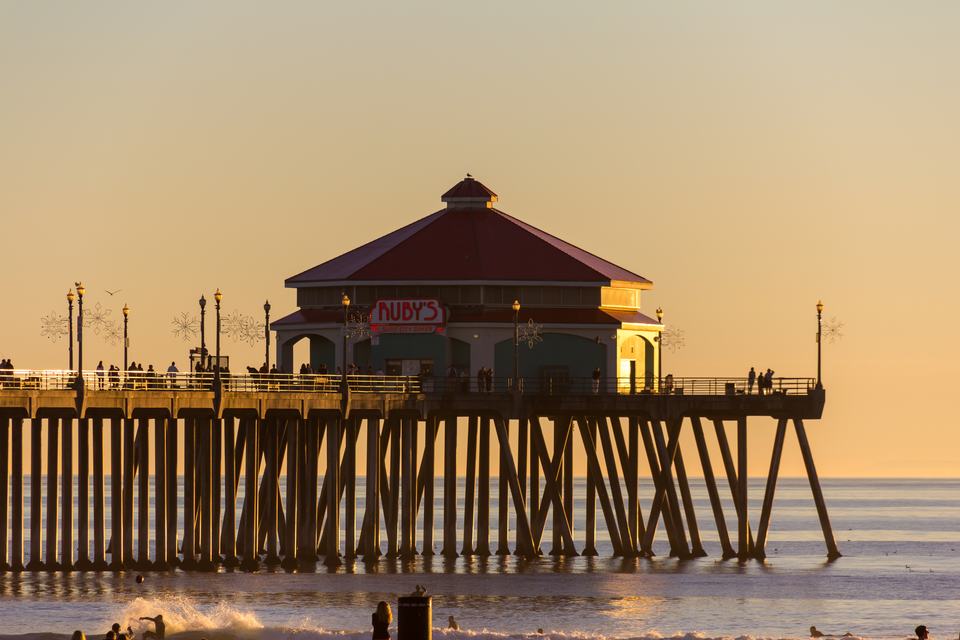 Ruby's at the Huntington Beach Pier